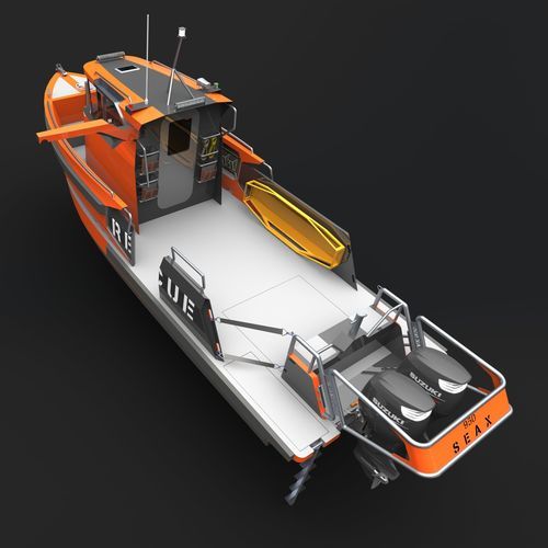 Rettungsboot Berufsschiff - 950R - SEAX BOATS - Außenborder