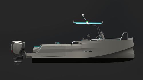 Außenborder-Konsolenboot - 950L - SEAX BOATS - zweimotorig / mit Mittelkonsole / für Rettungsmanöver
