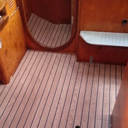Kunstteakbodenbelag - Carpet - Deckfab - für Yacht / für Boot / für Segelboot