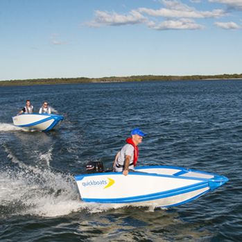 Offenes Boot / Außenborder - 2.5m Companion - Quickboats - faltbar / Open / für Angelsport