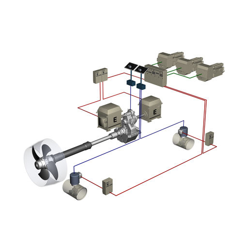 Antriebssystem für Schiffe - Brunvoll - kontrollierbarer Verstellpropeller / Shaft-Drive / Diesel/Elektro-Hybrid
