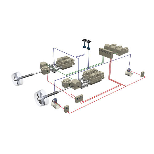 Antriebssystem für Schiffe - COMPLEX HYBRID  - Brunvoll - kontrollierbarer Verstellpropeller / Shaft-Drive / Diesel/Elektro-Hybrid