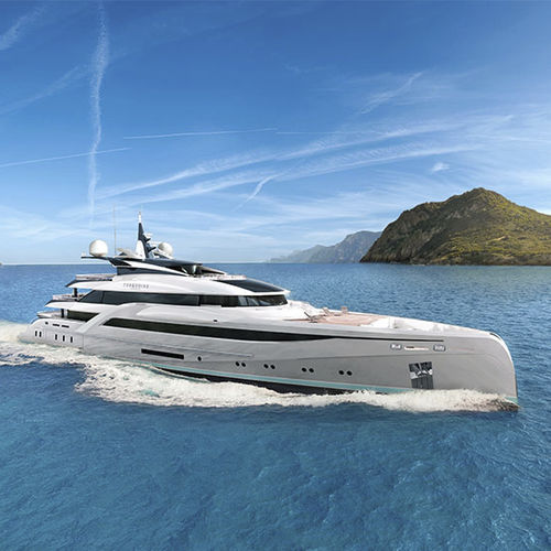 Megayacht für Kreuzfahrten - NUVOLARI LENARD - TURQUOISE YACHTS - Raised Pilothouse / 10 Kabinen / Stahl