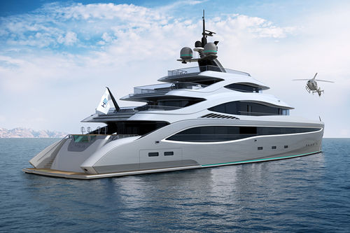 Megayacht für Kreuzfahrten - LYRA - TURQUOISE YACHTS - Raised Pilothouse / 7 Kabinen / Stahl