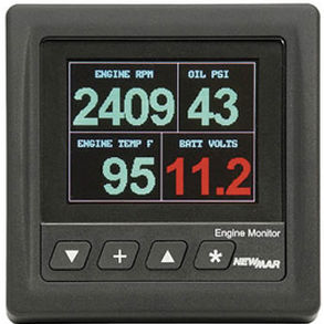 Display für Boot - VOTT - NewMar - Temperatur / Öldruck / LED