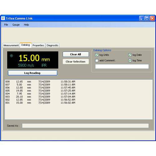 Kommunikationssoftware - Tritex NDT - Test / ROV