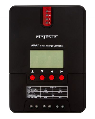 Ladecontroller für Solarpanel - SCCMPPT20 - Majestic - für Batterie / für Boot / mit Digitalanzeige