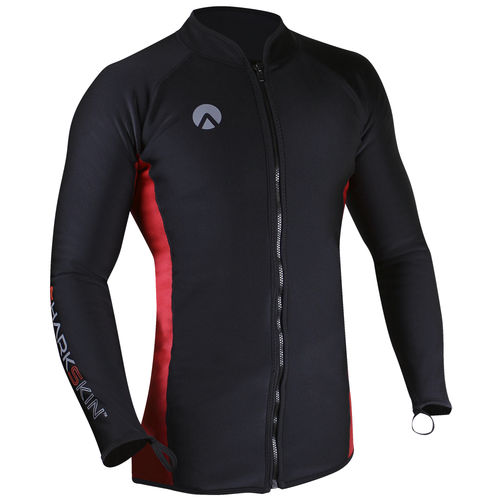 Navigationsjacke - FULL ZIP - Sharkskin - für Männer / atmungsaktiv / Neopren