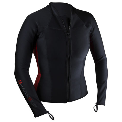 Navigationsjacke - FULL ZIP - Sharkskin - für Frauen / atmungsaktiv / Neopren
