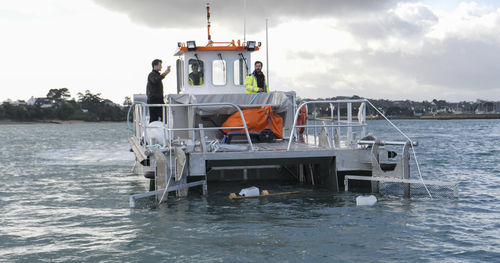 Arbeitsboot Berufsschiff - Multi Cleaner 100 - Efinor Sea Cleaner - Arbeitsfrachtkahn / Ölrückführungsboot / Müllsammelschiff