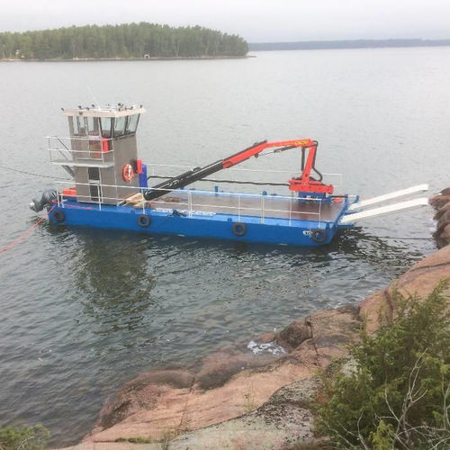 Arbeitsboot Berufsschiff - FB Pontoons - Außenborder / Aluminium