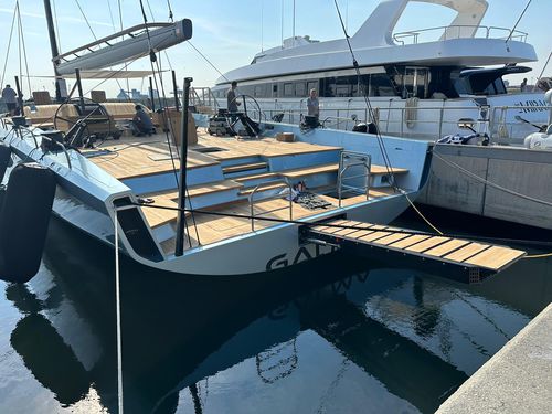 Gangway für Boot - D5  - CARBON EQUIPMENT ltd - für Yacht / schwenkbar / versenkbar