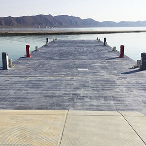 Schwimmponton - Mega  - HSB Marine  - Anker / für Yachthafen / Beton
