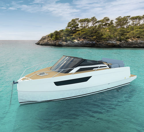 Cabin-Cruiser / Außenborder - M8 - Nuva Yachts - zweimotorig / Open / Sonnendeck