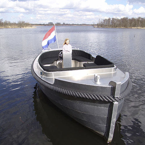 Innenborder-Konsolenboot - Sloep 5.70 Classic - Alufleet B.V. - mit Mittelkonsole / Holz / max. 8 Personen