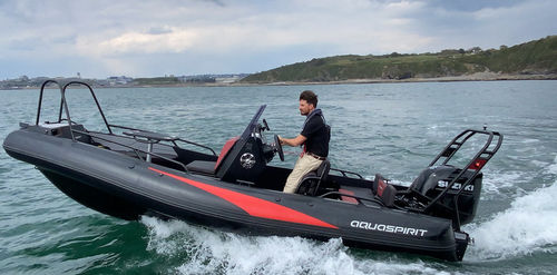 Außenborder-Schlauchboot - 585  - AQUASPIRIT - RIB / mit Mittelkonsole / Open
