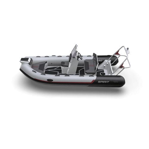 Außenborder-Schlauchboot - 450 - AQUASPIRIT - halbstarr / mit Mittelkonsole / Open