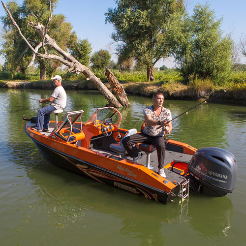 Bass-Boat / Außenborder - 505 FISHPRO - BoatLab LLC - mit Doppelkonsole / Sportfischer / Aluminium