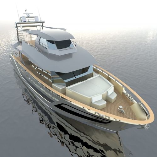 Motoryacht für Kreuzfahrten - Wedgeline 77′ - Fabiani Yacht s.r.l. - Flybridge / 3 Kabinen / 4 Kabinen