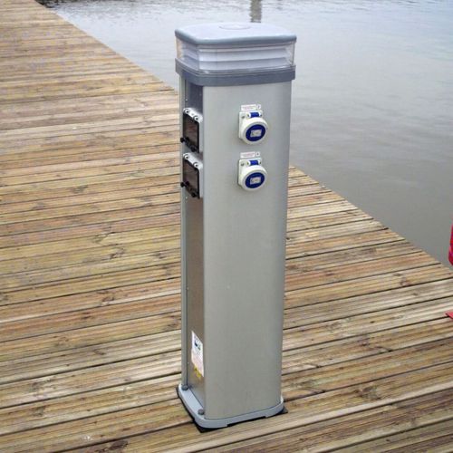 Stromversorgungssäule - Pump Out Stations - Top Marine OÜ - Wasserversorgung / für Steg / Aluminium