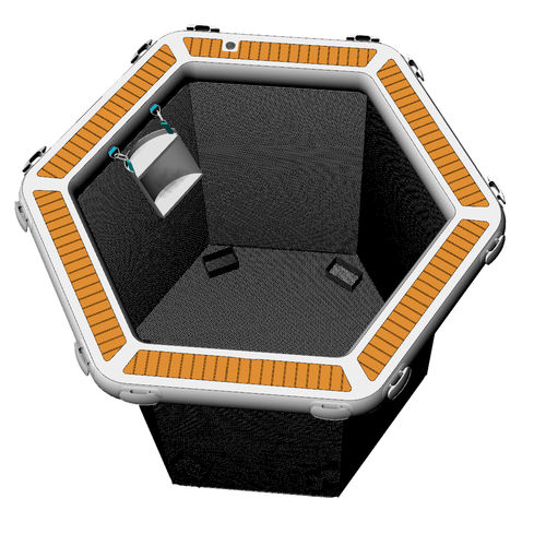 Schwimmbecken mit Auftrieb - Pool Mesh - YACHTBEACH – JetXtender - für Yacht / Modular / Anti-Quallen
