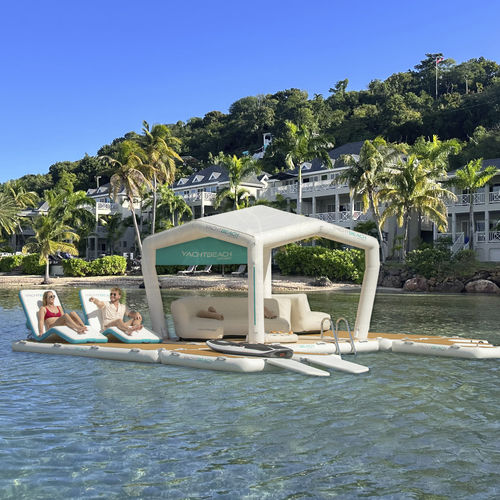 Schwimmende Plattform - Square Pavilion 3.08 - YACHTBEACH – JetXtender - aufblasbar / für Boot / für Yacht
