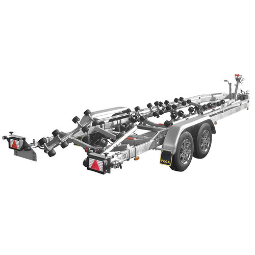Straßenanhänger - M2000-675 - PEGA - für das Zuwasserlassen / für Boot / Rollen