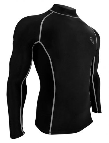 Lycra-Shirt / Langarm - Black Fleece - Platinum Sun - Body / unisex / Thermo