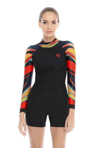 Wassersport-Nassanzug - Attina  - Platinum Sun - Ganzkörper / Langarm / Shorty