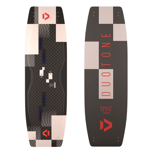 Kite-Board / Twin-Tip - SPIKE TEXTREME - Duotone - Freeride / Leichtwind / Quad Fin