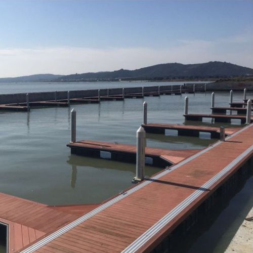 Schwimmponton - Shanghai Qihua Waterborne Engineering Construction Co., Ltd - Anker / für Yachthafen / Holz