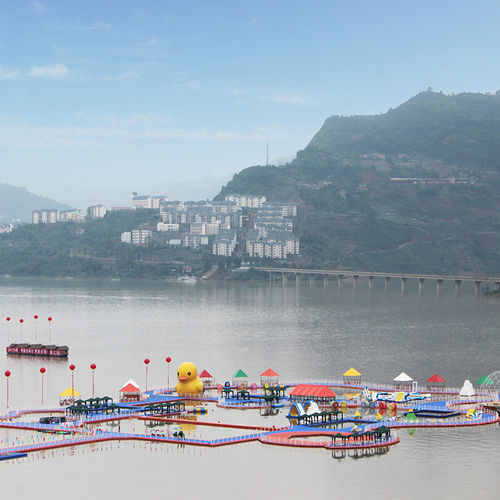 Rutschbahn-Wasserspielgerät - Marina - Shanghai Qihua Waterborne Engineering Construction Co., Ltd - Park / Trampolin / Boje