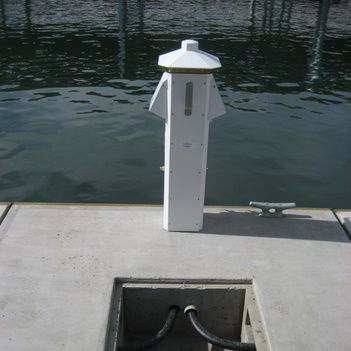 Stromversorgungssäule - Kennewick - International Marine Floatation Systems, Inc. (IMFS) - für Steg