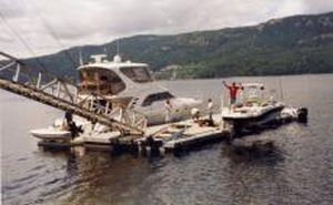 Schwimmponton - Thow - International Marine Floatation Systems, Inc. (IMFS) - Anker / für Yacht / für Boot