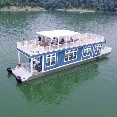 Außenborder-Hausboot - The 5 Bedroom  - Harbor Cottage Houseboats