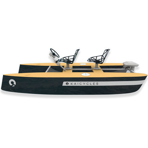 Offenes Boot / Katamaran - FLY - KAICYCLES™ - Außenborder / elektrisch / mit Mittelkonsole