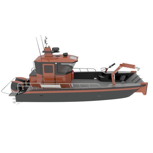 Nutzfahrzeug Berufsschiff - IZ 820 FF - Izmir Shipyard - Landungsboot / Feuerlöschboot / Außenborder