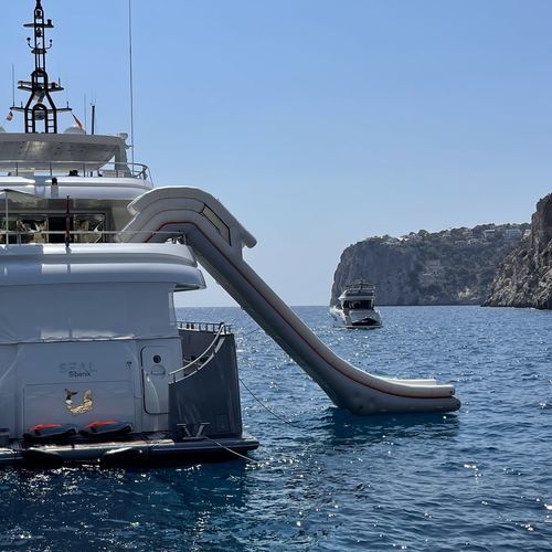 Rutschbahn-Wasserspielgerät - OCEANDREAMS MEDITERRANEO SL - für Yacht / aufblasbar