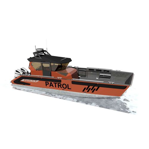 Patrouillenboot Berufsschiff - OXpro AL10 - Hatløy Maritime AS - Rettungsboot / Arbeitsboot / Taucherbasisboot