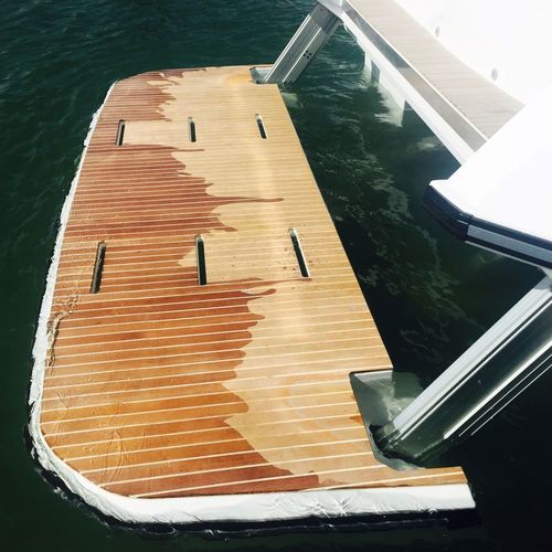 Plattform mit Elektromotor - NL1496 NL2136 - NOVAL - zum Baden / für Yacht