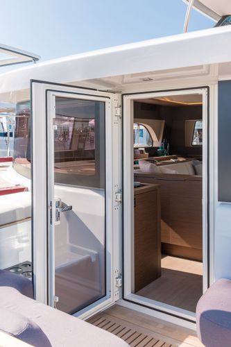 Tür für Yacht - NOVAL - wasserdicht / Glas