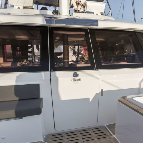 Pantographen-Tür - NOVAL - für Yacht / wasserdicht