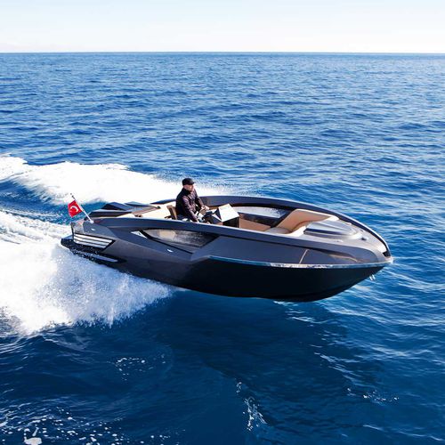 Innenborder-Konsolenboot - SPEED 22 - BadilliYatcilik Ve Yat Malzemeleri Tas Tür. San. Ve Tic. Ltd. Stl. - mit Mittelkonsole / schnell / Sonnendeck