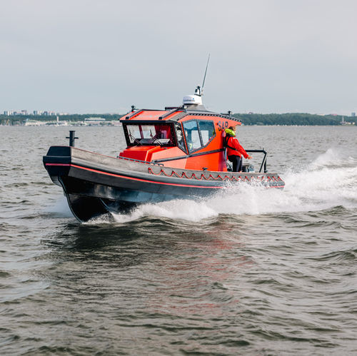 Arbeitsboot Berufsschiff - 12 PRO HDPE - Larsen Boat Yard - Patrouillenboot / Such- und Rettungsboot / Außenborder