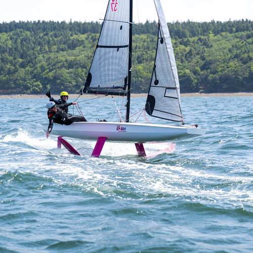 Zweihandjolle - RACE VERSION - Birdyfish - mit Foil / Regatta / 470