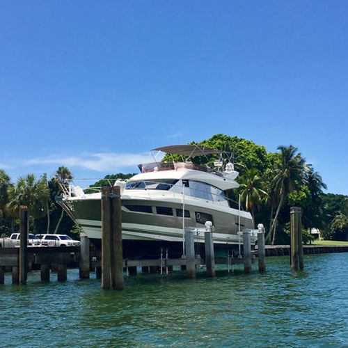 Bootslift - EIGHT-POST - Golden Dock Stabilizers - schwimmend / stegmontiert / Schienensystem