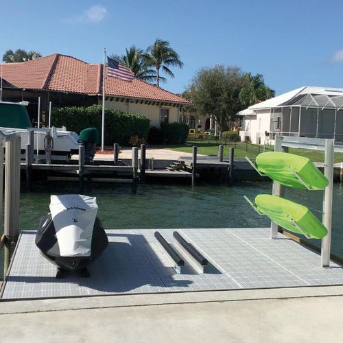 Bootslift - V2 - Golden Dock Stabilizers - für Jet-Ski / stegmontiert / maßgefertigt