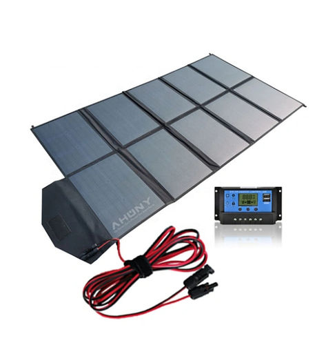 Zusammenklappbares Solarpanel - eMobi F250w - SHENZHEN AHONY POWER CO.,LTD - monokristallines Silicium / tragbar