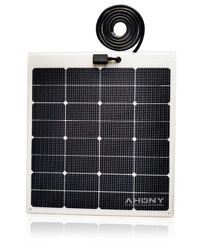 Starres Solarpanel - eMarvel-60W - SHENZHEN AHONY POWER CO.,LTD - monokristallines Silicium / 36 Zellen / für Boot