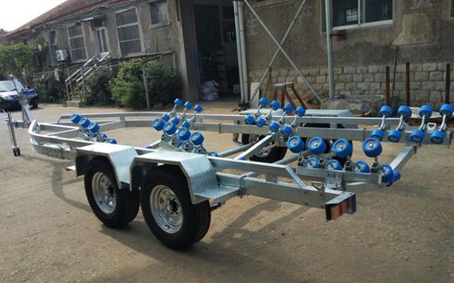 Straßenanhänger - 8.5m - qingdao sk marine & equipments - für Schwerlasttransporte / für Boot